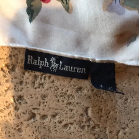 Vintage Floral Ralph Lauren Silk Scarf - Picture 4 of 6